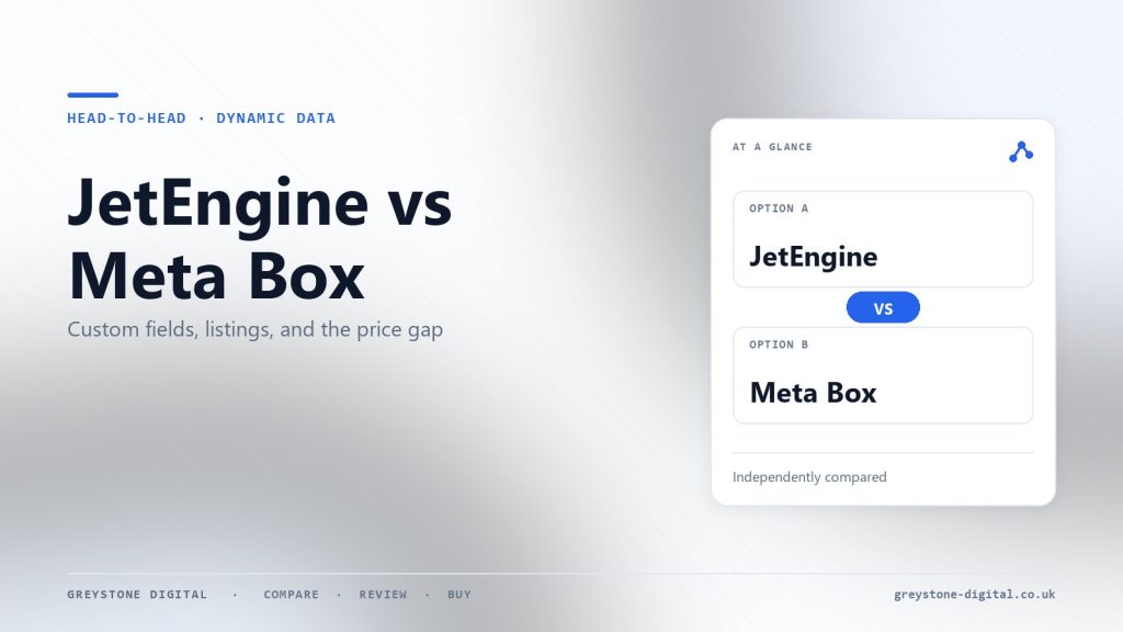 JetEngine versus Meta Box comparison cover